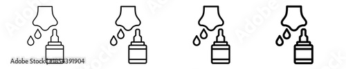 Nasal Spray Icon Set Different Style Collection