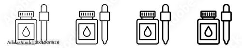 Dropper Icon Set Different Style Collection