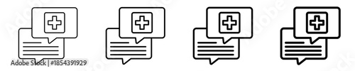 Conversation Icon Set Different Style Collection