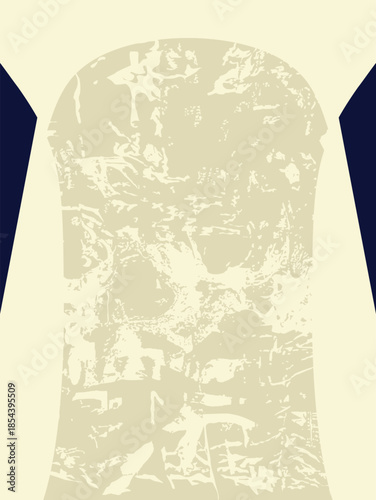 Abstract Cream Distressed Grunge Sports Pattern