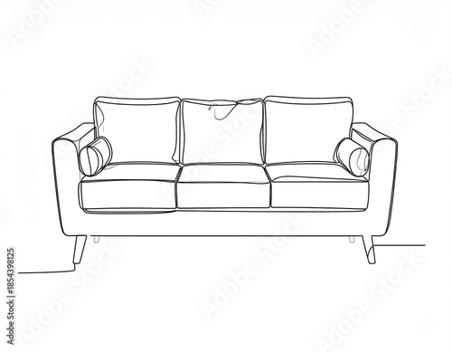 Sofa illustrations and materials