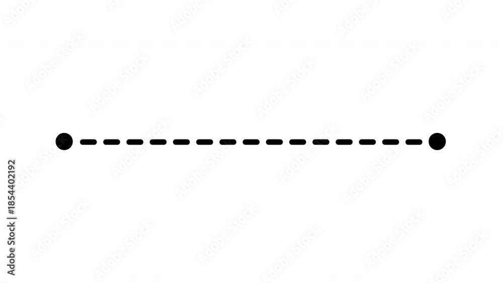 Dotted line path destination, path, and route icon showing map ...