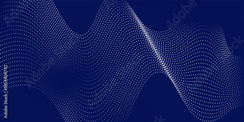 Blue background abstract with line waves and gradient variation. Suitable for user interface space art