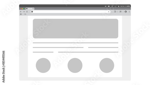 Blank Web Browser Template