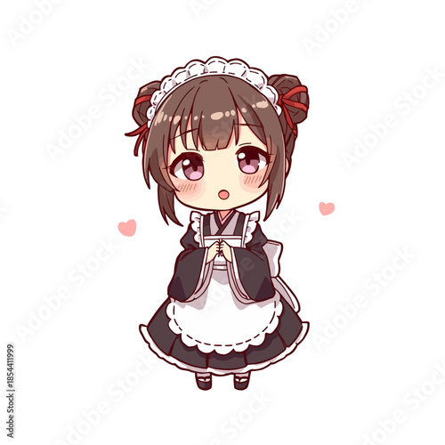 Japanese Maid Cartoon very cute 