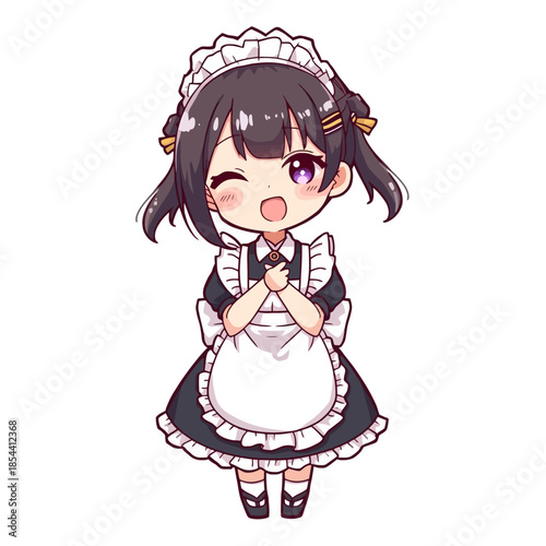 Japanese Maid Cartoon very cute 