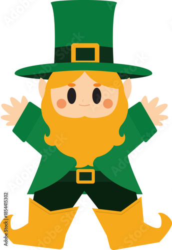 Adorable St. Patrick's Day Leprechaun Character