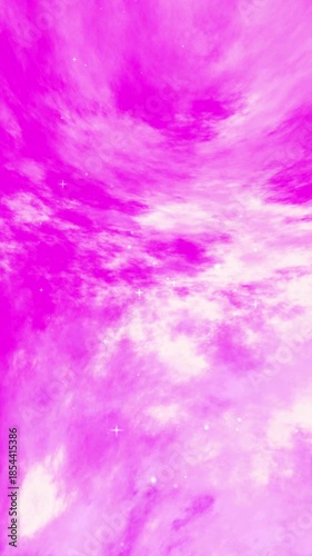 Vibrant Pink Clouds Swirling Motion Background.