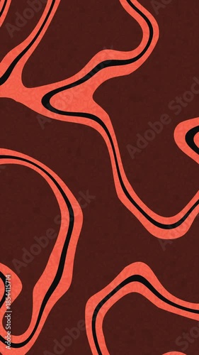 Abstract Red Liquid Splash Pattern Animation.