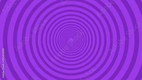 Purple Concentric Circle Tunnel Pattern Background