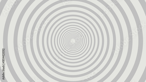 Gray Concentric Circle Tunnel Pattern Background