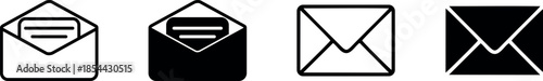 Mail icon set. email icon vector. E-mail icon. Envelope illustration