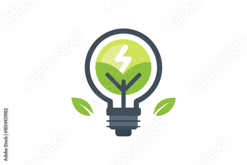 electricity saving concept icon