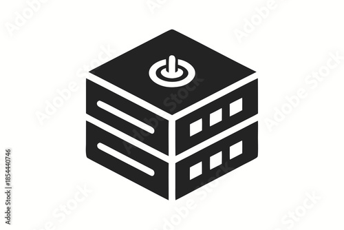 single server block power icon