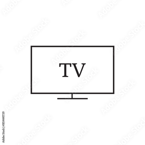 Minimal television and monitor screen icon set, suitable for UI, app, dashboard and presentation design. Digital TV Monitor Display Interface Icon.