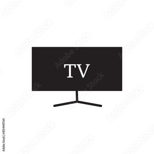 Modern smart tv silhouettes. TV screens on a white background. Tv Icon in trendy flat style. Vector illustration, EPS10.