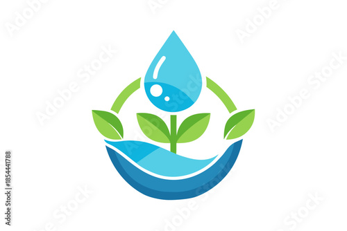 water drop conservation symbol