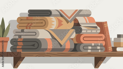 Pile of cash stacked on wooden table.