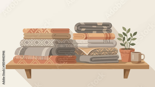 Stack of Books on Wooden Table.