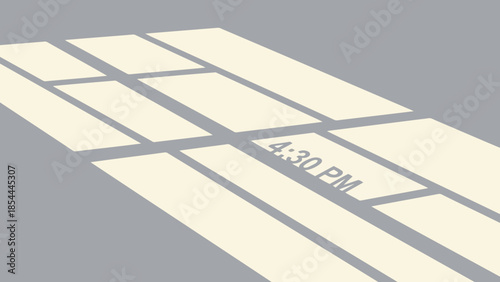 Abstract Window Pane Shadow Pattern with Light.