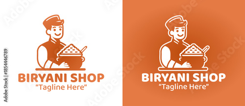 Biryani Shop Logo Modern Indian Cuisine Identity