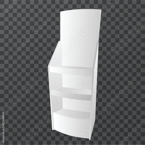 Plain stacking display rack for POSM product display