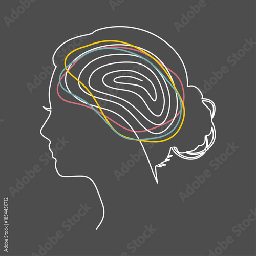 Personal growth and development. Business and education concept. Metaphor of problem solving, chaos and mess, difficult situation. Creativity and innovation.