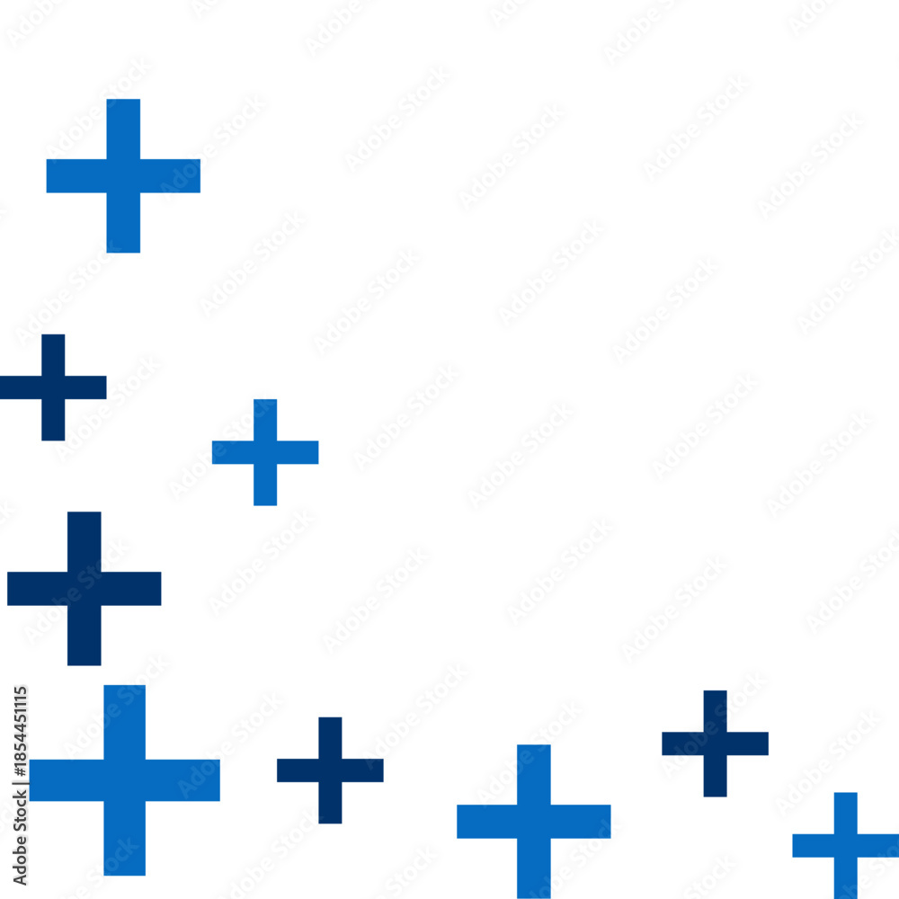 Obraz premium Medical Cross Pattern Corner