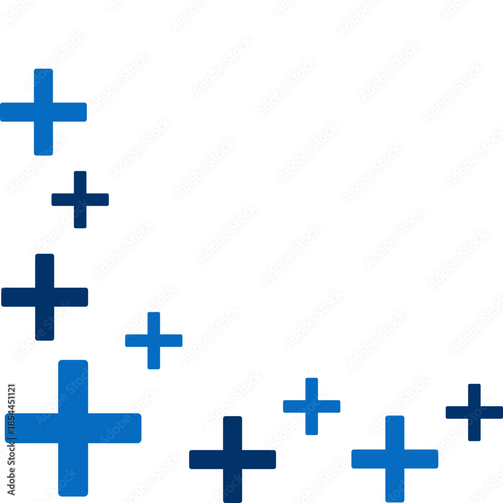 Obraz premium Medical Cross Pattern Corner