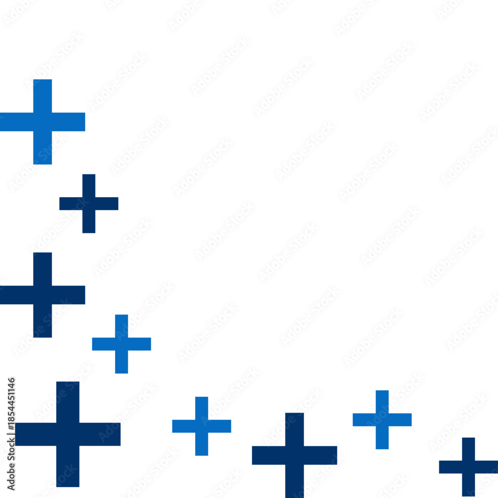 Obraz premium Medical Cross Pattern Corner