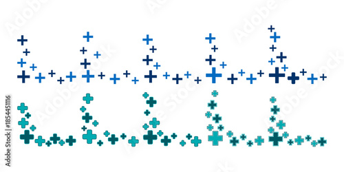 Medical Cross Pattern Corner