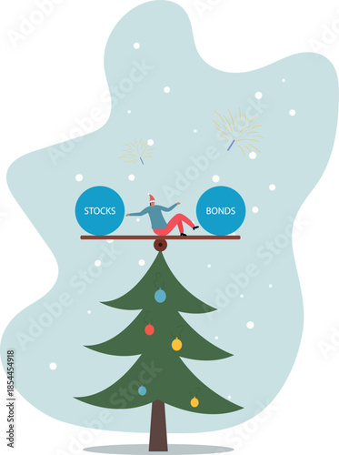 Stocks vs bonds in investment asset allocation, risk assessment portfolio or expected return in long term mutual funds,about a man and his life.