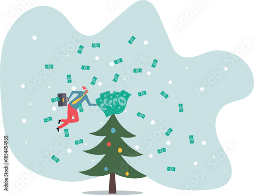 Earn money make profit from investment, savings, income or salary increase, get rich and earn more wealth.about a man and his life.