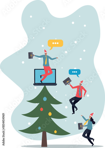 Online consultant, manager giving advice on remote work, online conference or communicate with team via internet .about a man and his life.