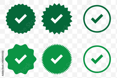 check box icon with correct, accept checkmark icons green tick box, check list circle frame - checkbox symbol sign. check mark box square frame. Green check mark icon in a box