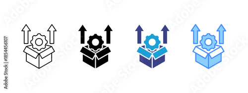 Product Development  icon set multiple style collection
