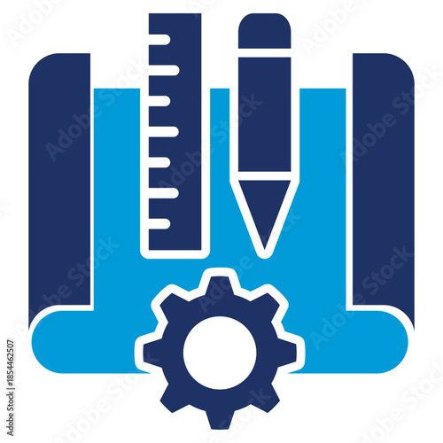 design flat blue icon