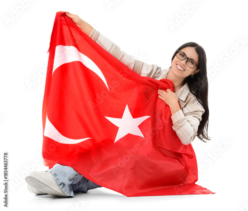 Beautiful young woman with ...