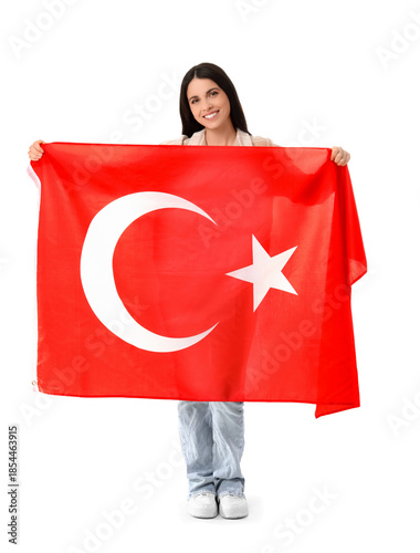 Beautiful young woman with ...