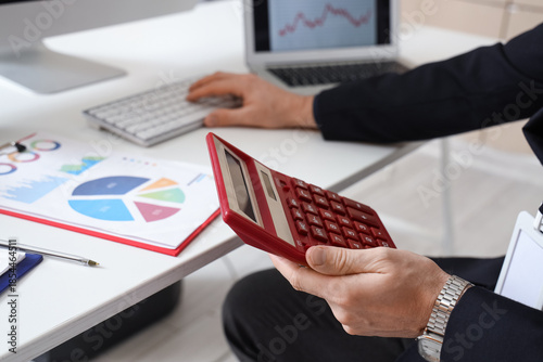 Male business analyst with ...