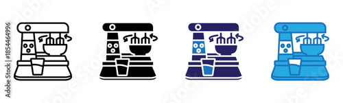 Mixer Icon Multi Style Vector Illustration