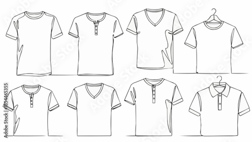 Collection of various t-shirt designs and styles.