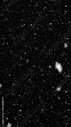 Gentle Snowfall Background Animated Overlay Gentle White Snowflakes Falling Gently Against A Dark Night Sky With Soft Focus And Bokeh Effect