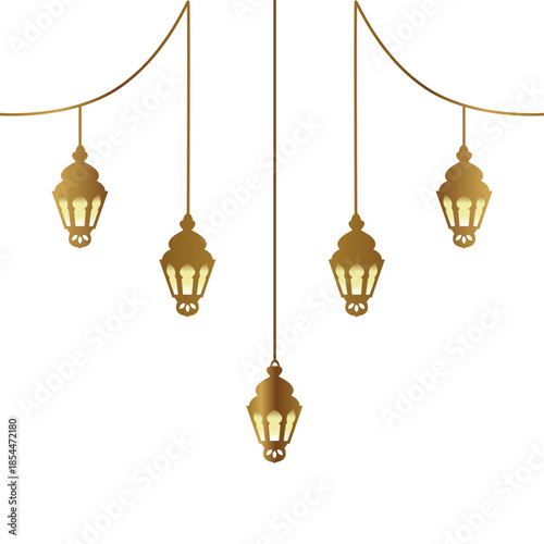 islamic lantern ramadan kareem background.Symbols of Ramadan Mubarak eps 10