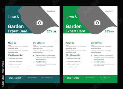 lawn care flyer design template. landscaping and gardening lawn care service flyer, poster, leaflet design Lawn and gardening service flyer design template.mower landscaping garden service flyer.lawn 