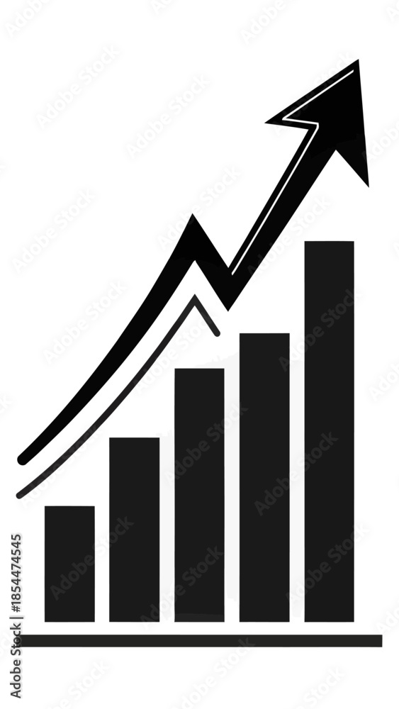 Fototapeta premium business graph with arrow