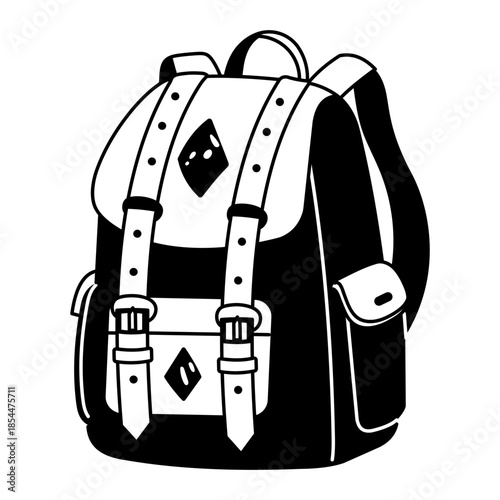 A doodle style illustration showing air conditioner