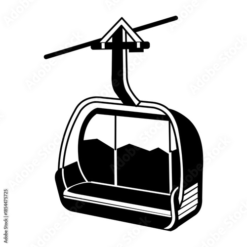 A doodle style illustration showing air conditioner