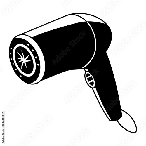 A doodle style illustration showing air conditioner