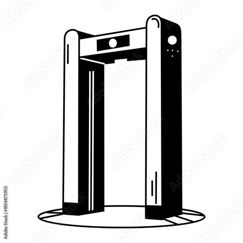 A doodle style illustration showing air conditioner